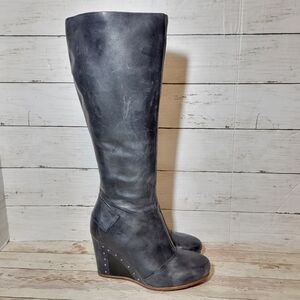 UGG Kendric tall Leather Boots with studded heel